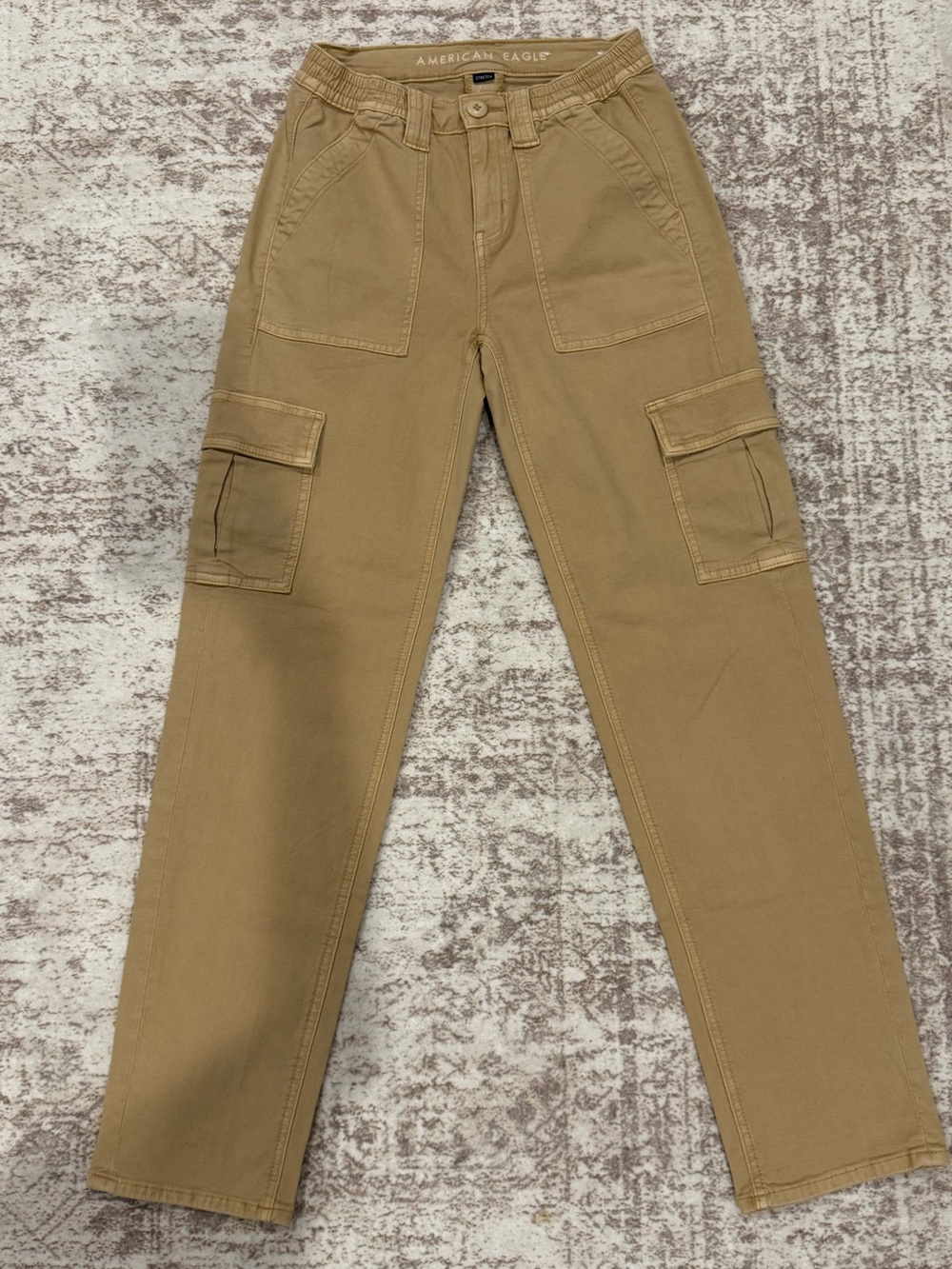 American Eagle Outfitters Womens Khaki Utility Cargo Pants